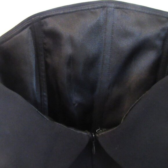 Lucian Matis Sleeveless Black Dress with Tan Lace Inserts, Knee Length S 10 K116 - Picture 8 of 16